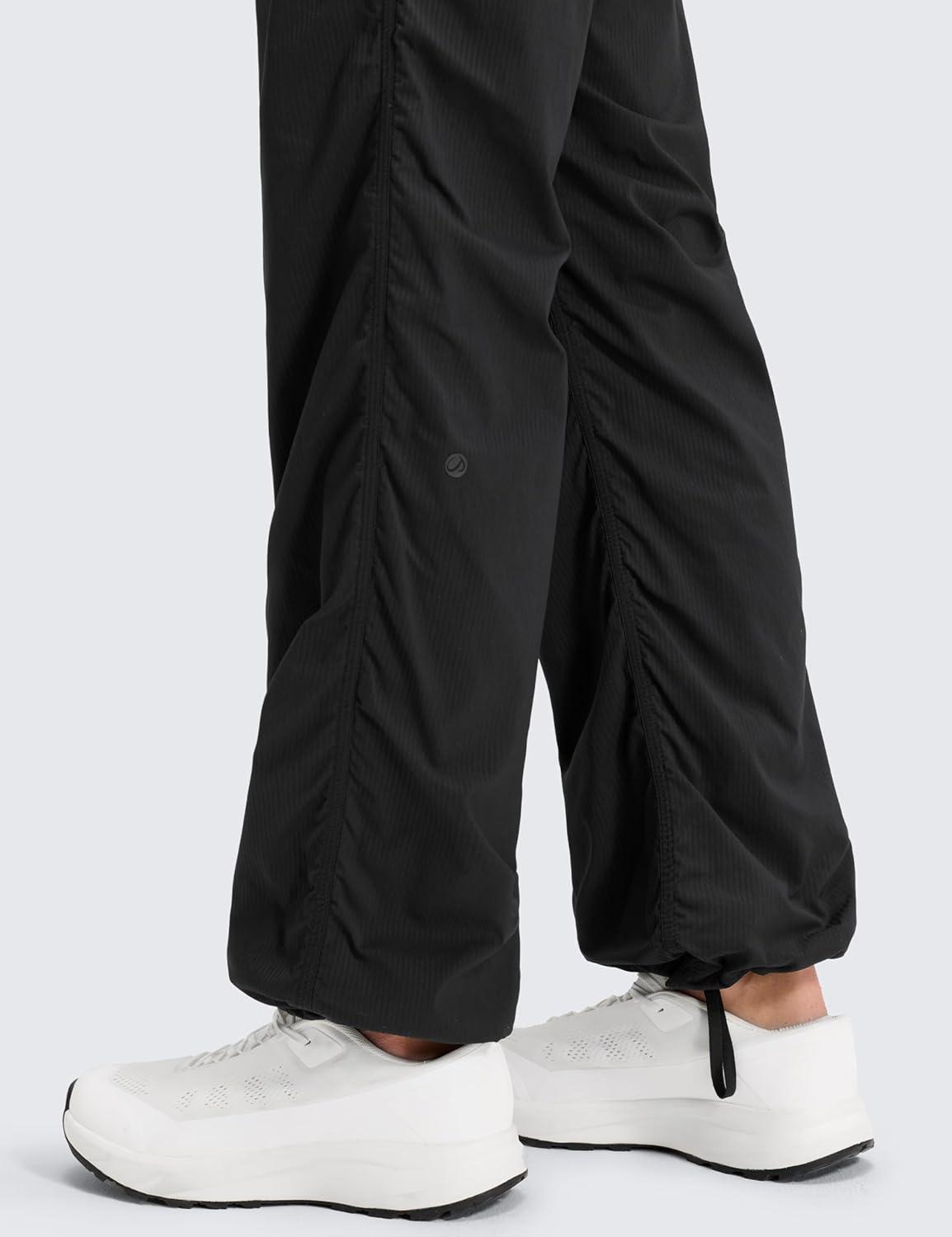 imageCRZ YOGA Fleece Lined Athletic Pants for Women 30quot Water Resistance Thermal Casual Work Winter Outdoor Joggers WarmBlack