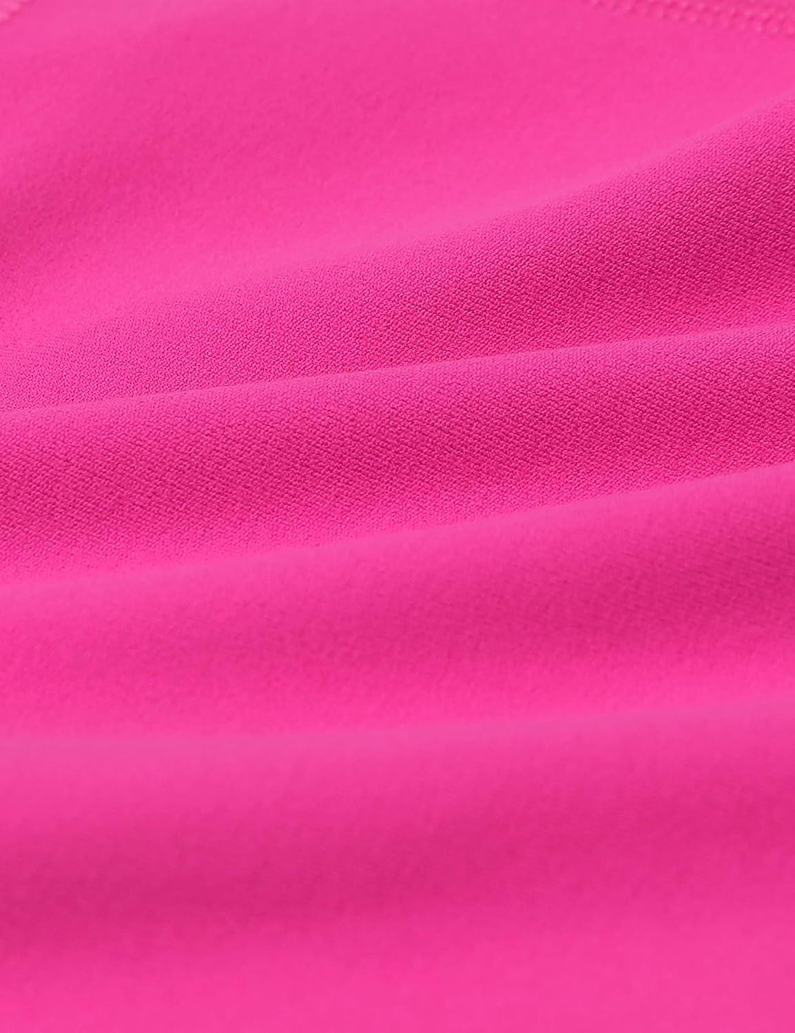 imageCRZ YOGA Girls Butterluxe Double Lined Crop High Neck Tank Tops Dance Yoga Athletic Casual Racerback Tight Kids TeenHibiscus Purple