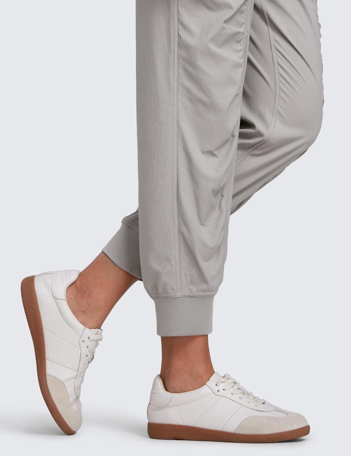 imageCRZ YOGA Lightweight Workout Joggers for Women 26quot285quot305quot Outdoor Running Casual Pants with PocketsDark Chrome