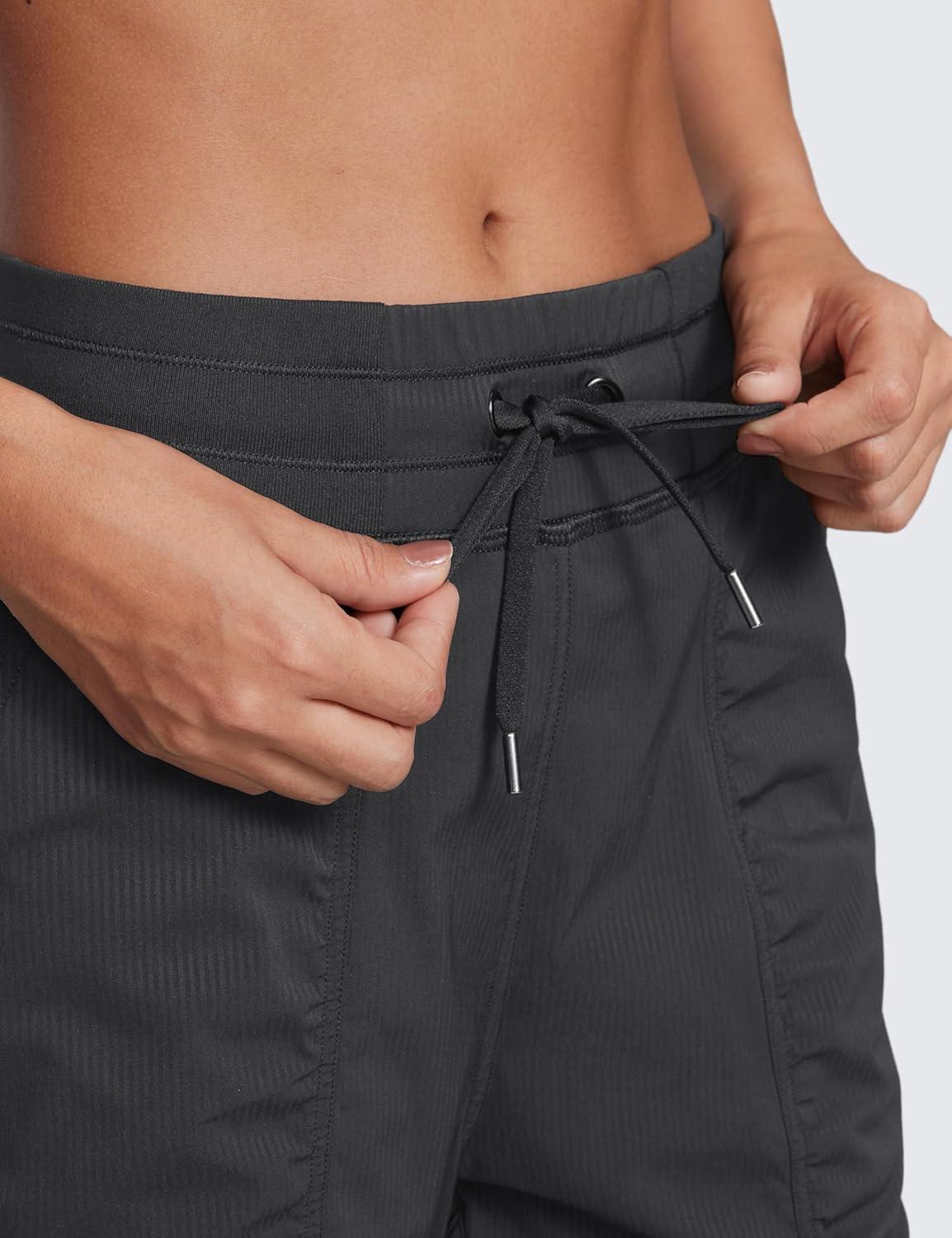 imageCRZ YOGA Lightweight Workout Joggers for Women 26quot285quot305quot Outdoor Running Casual Pants with PocketsInk Gray