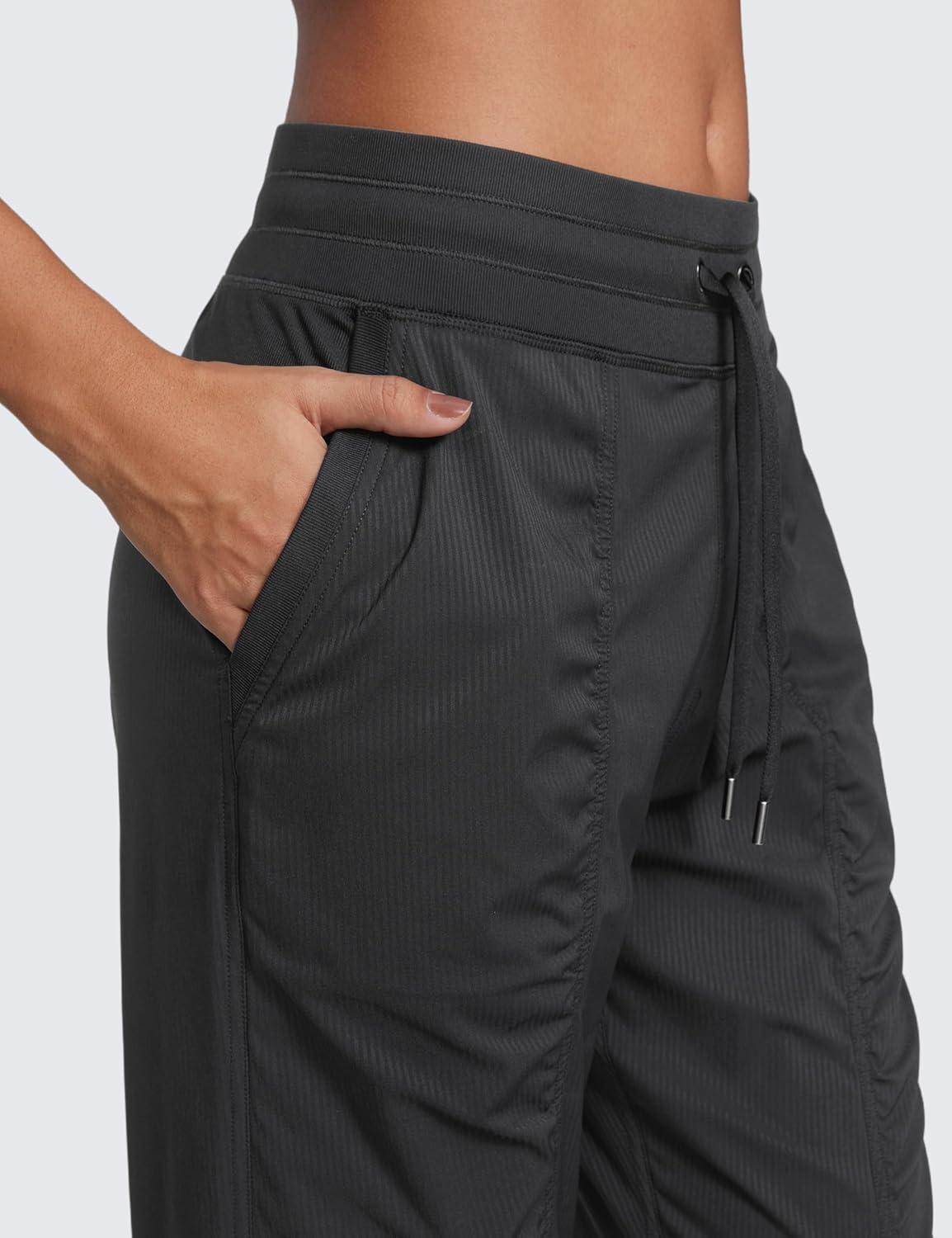 imageCRZ YOGA Lightweight Workout Joggers for Women 26quot285quot305quot Outdoor Running Casual Pants with PocketsInk Gray