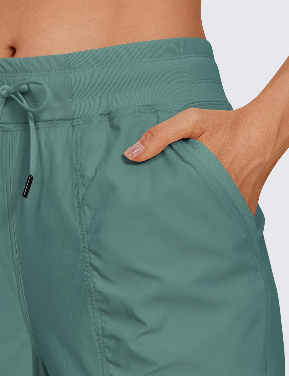 imageCRZ YOGA Lightweight Workout Joggers for Women 26quot285quot305quot Outdoor Running Casual Pants with PocketsJuniper