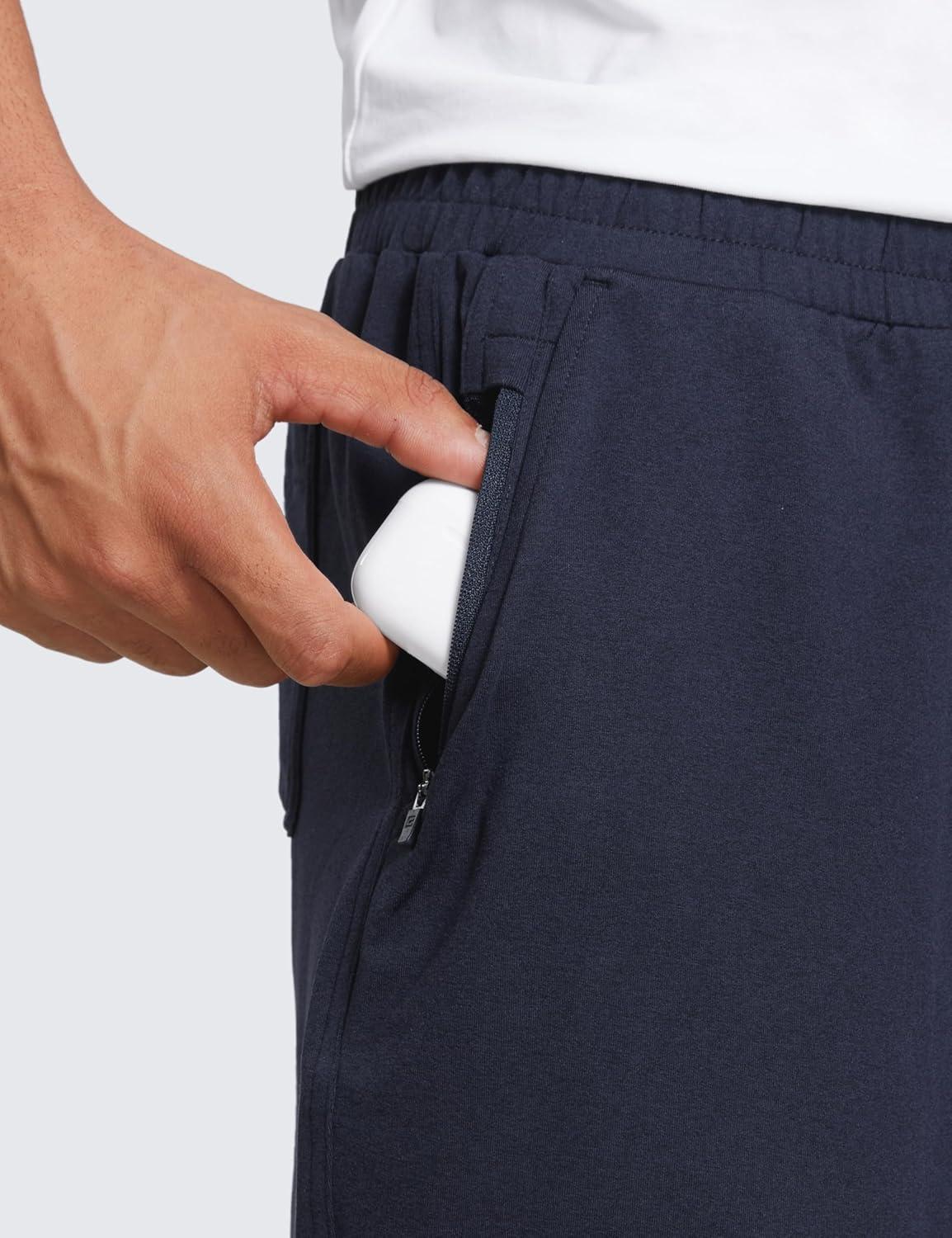 imageCRZ YOGA Mens Cloud Jersey Sweat Shorts 7quot Lightweight Soft Breathable for Casual Workout Lounge with PocketsNavy