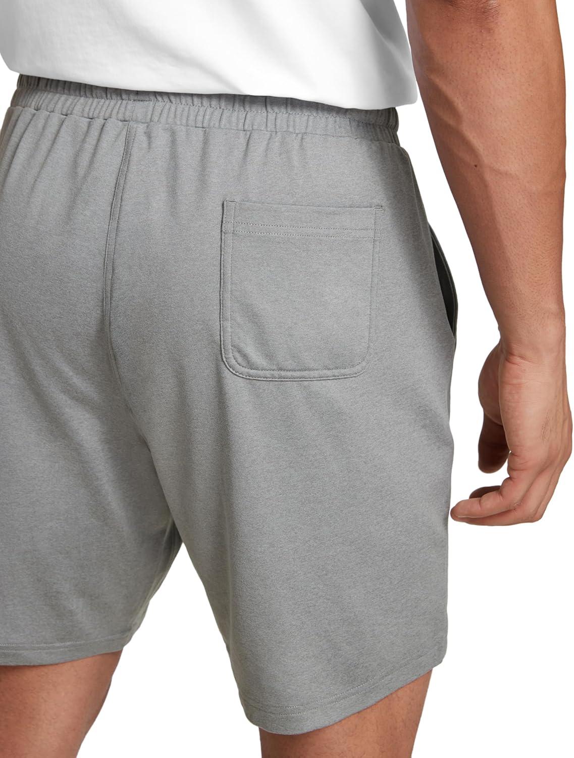 imageCRZ YOGA Mens Cloud Jersey Sweat Shorts 7quot Lightweight Soft Breathable for Casual Workout Lounge with PocketsSterling