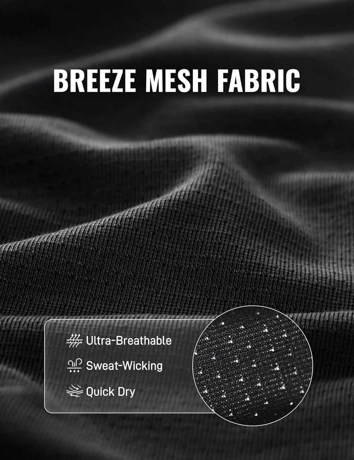 imageCRZ YOGA Mens Mesh Workout Tank Tops Quick Dry Breathable Running Athletic Training Sleeveless Muscle ShirtsBlack