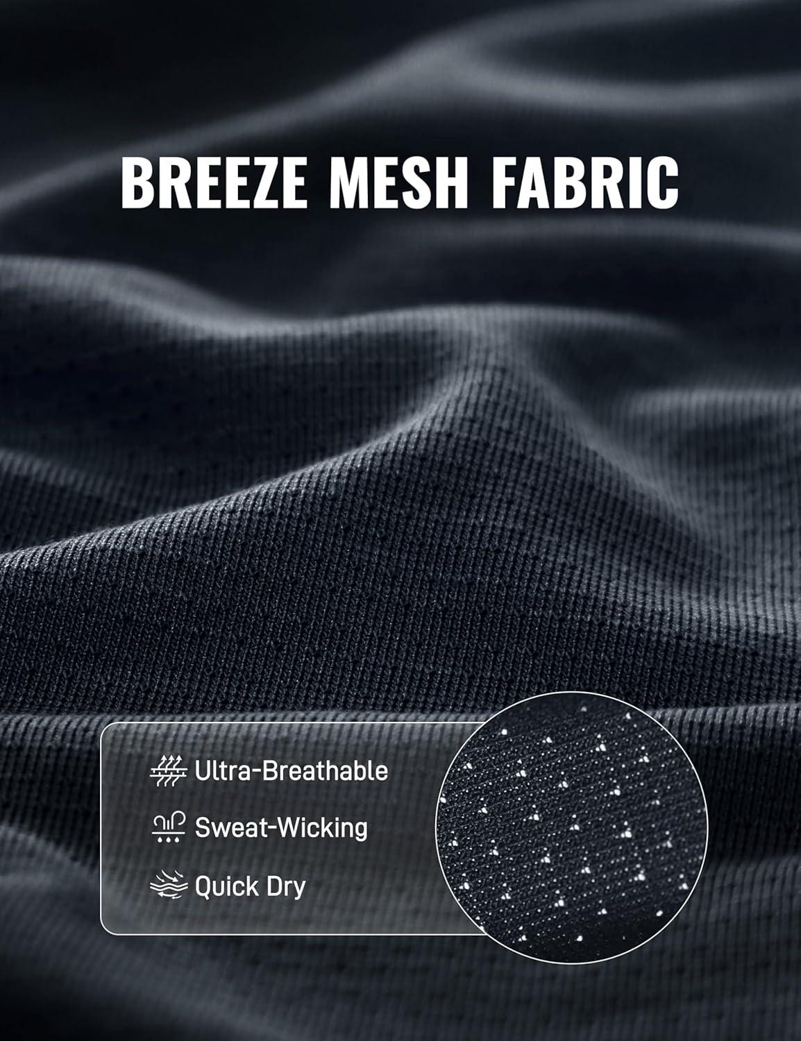 imageCRZ YOGA Mens Mesh Workout Tank Tops Quick Dry Breathable Running Athletic Training Sleeveless Muscle ShirtsTrue Navy