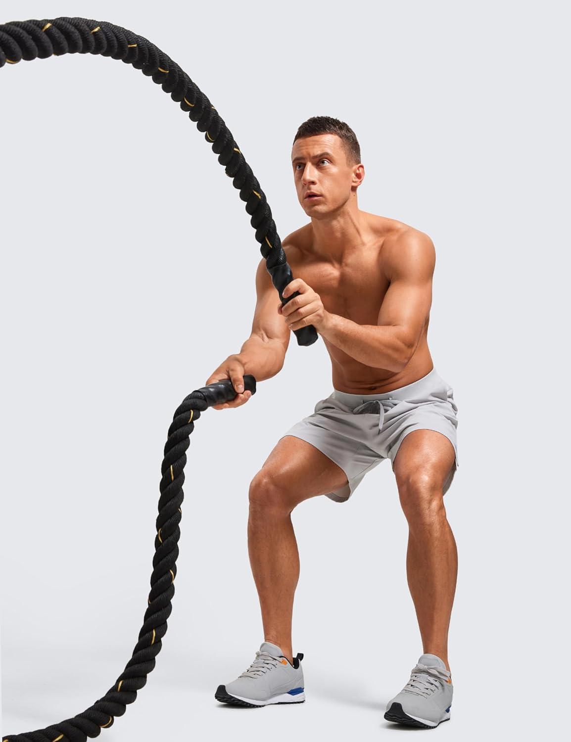 imageCRZ YOGA Mens Texture Training Shorts 5quot Side Split Quick Dry Lightweight for Workout Running with Zipper PocketPlatinum Grey