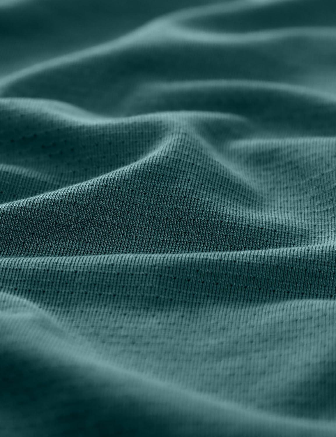 imageCRZ YOGA Mesh Workout Shirts for Men Lightweight Breathable TShirts Running Athletic Training Short Sleeve TopsForest Green