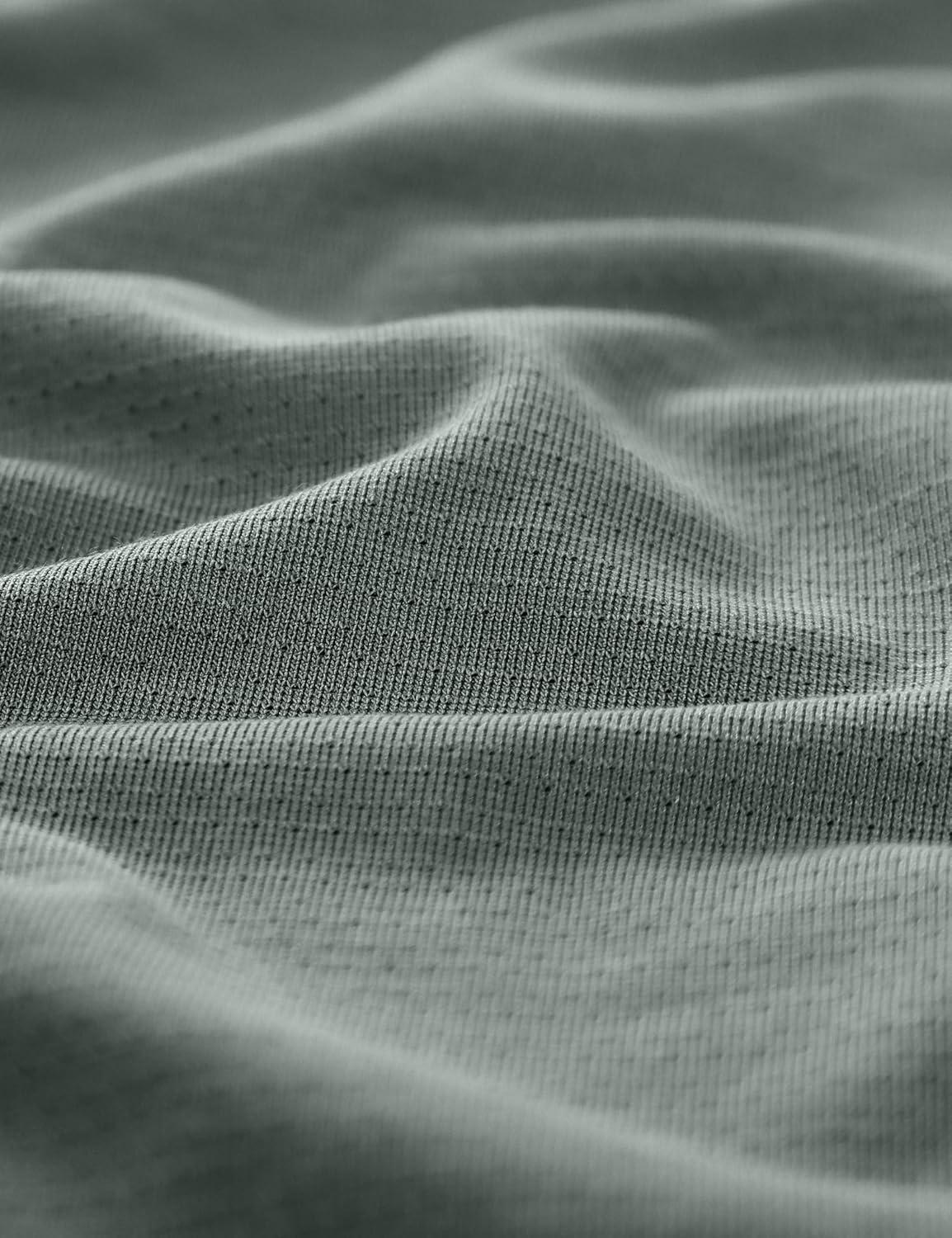 imageCRZ YOGA Mesh Workout Shirts for Men Lightweight Breathable TShirts Running Athletic Training Short Sleeve TopsGrey Sage