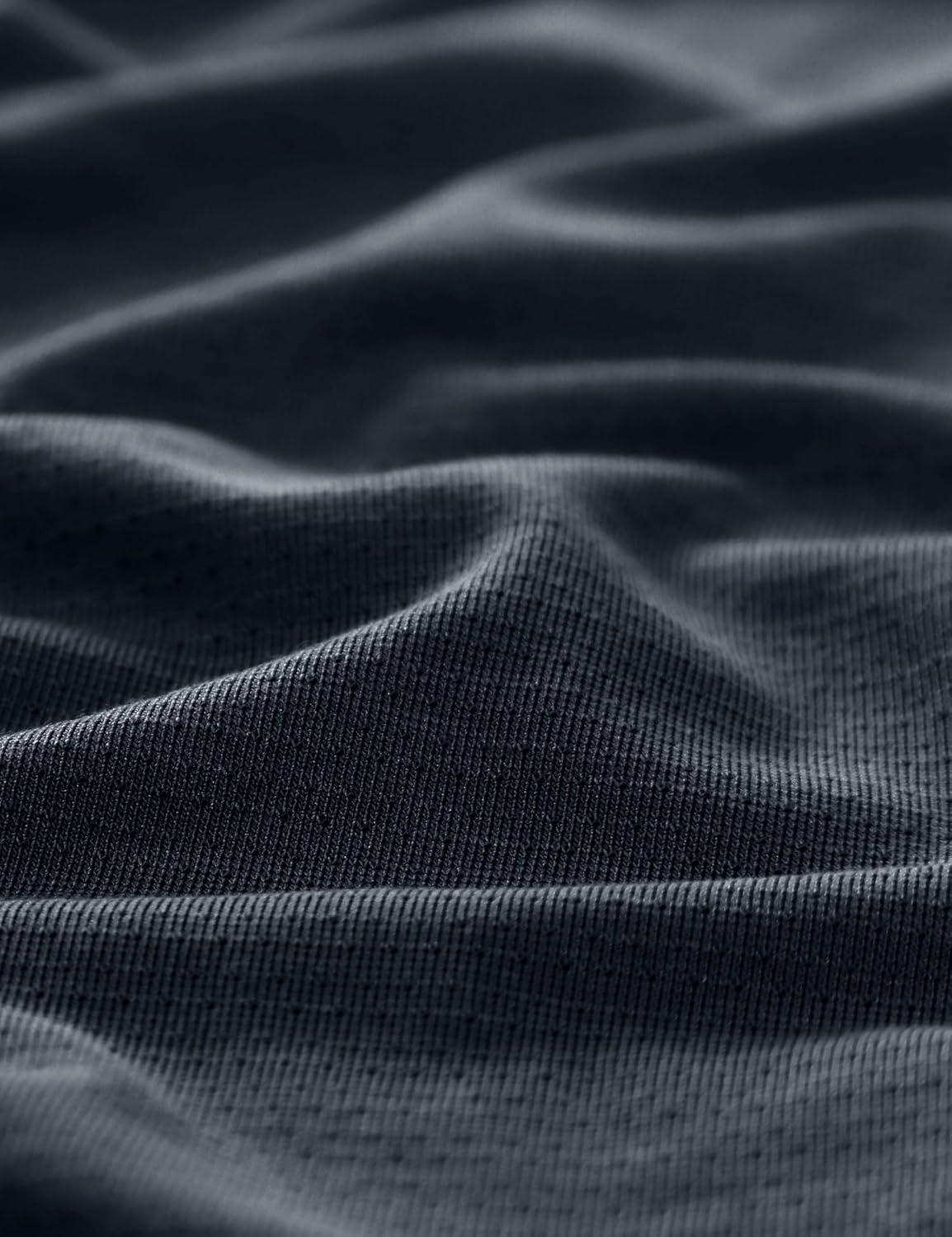 imageCRZ YOGA Mesh Workout Shirts for Men Lightweight Breathable TShirts Running Athletic Training Short Sleeve TopsTrue Navy