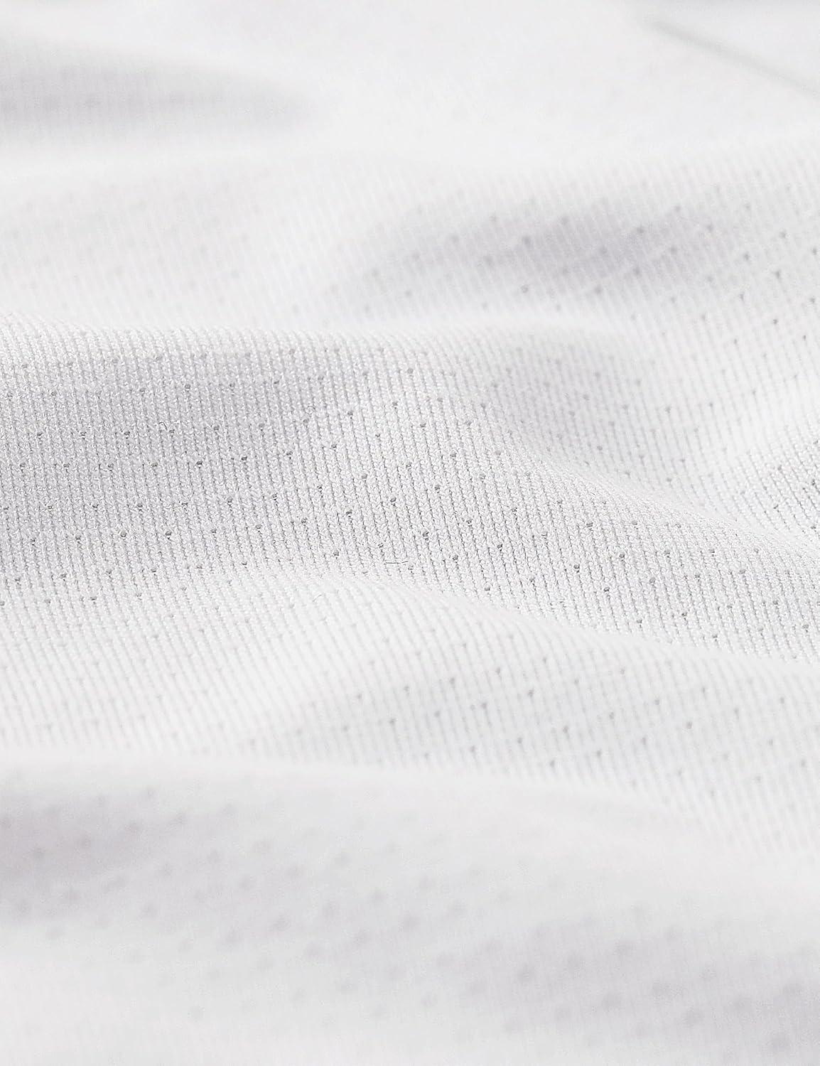 imageCRZ YOGA Mesh Workout Shirts for Men Lightweight Breathable TShirts Running Athletic Training Short Sleeve TopsWhite