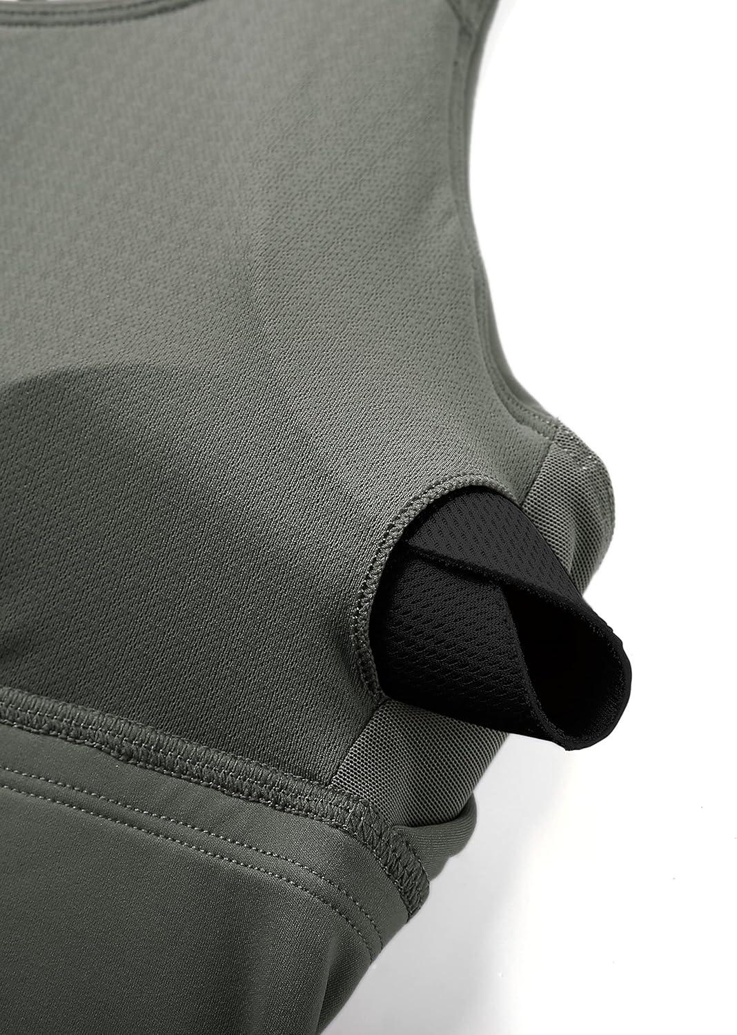 imageCRZ YOGA Naked Feeling Criss Cross Longline Sports Bras for Women Wirefree Padded Strappy Yoga Cropped TopsGrey Sage