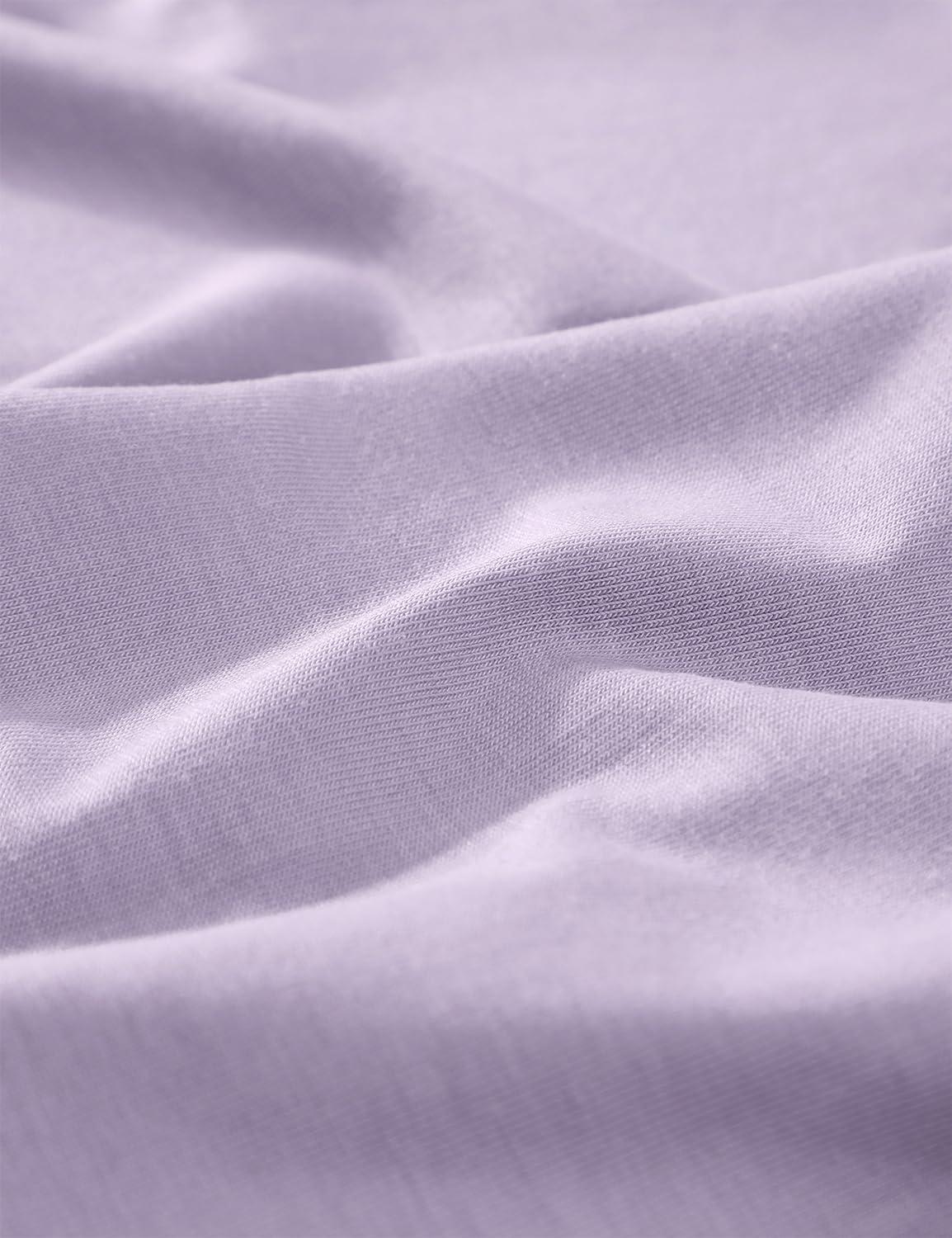 imageCRZ YOGA Open Back Short Sleeve Crop Top for Women Loose Athletic Yoga Workout Shirts Casual Cropped TShirtsLilac Lavender