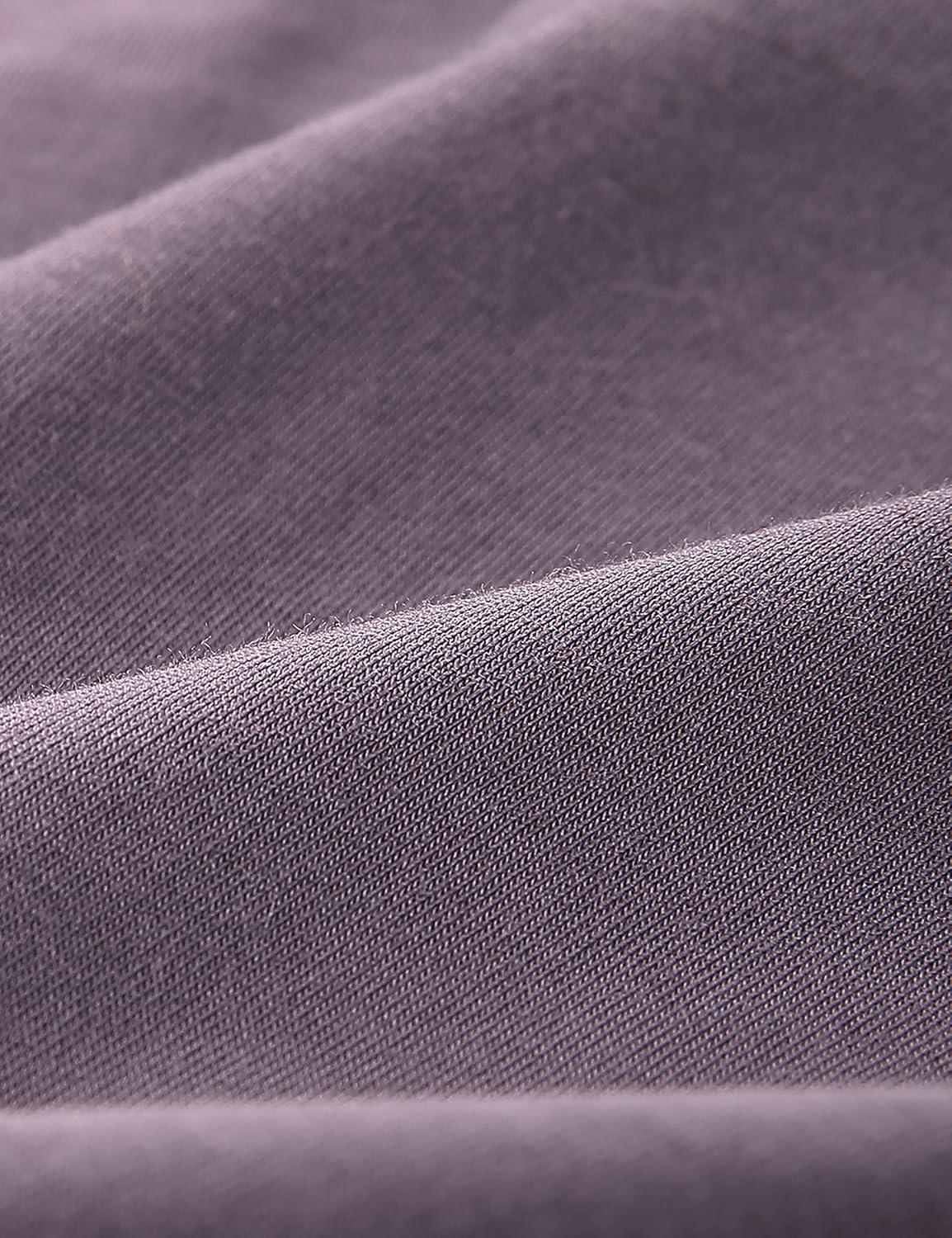 imageCRZ YOGA Pima Cotton Boat Neck Long Sleeve Shirts for Women Workout Athletic Yoga Casual Tops Loose Fit Fall TShirtsPurple Gray