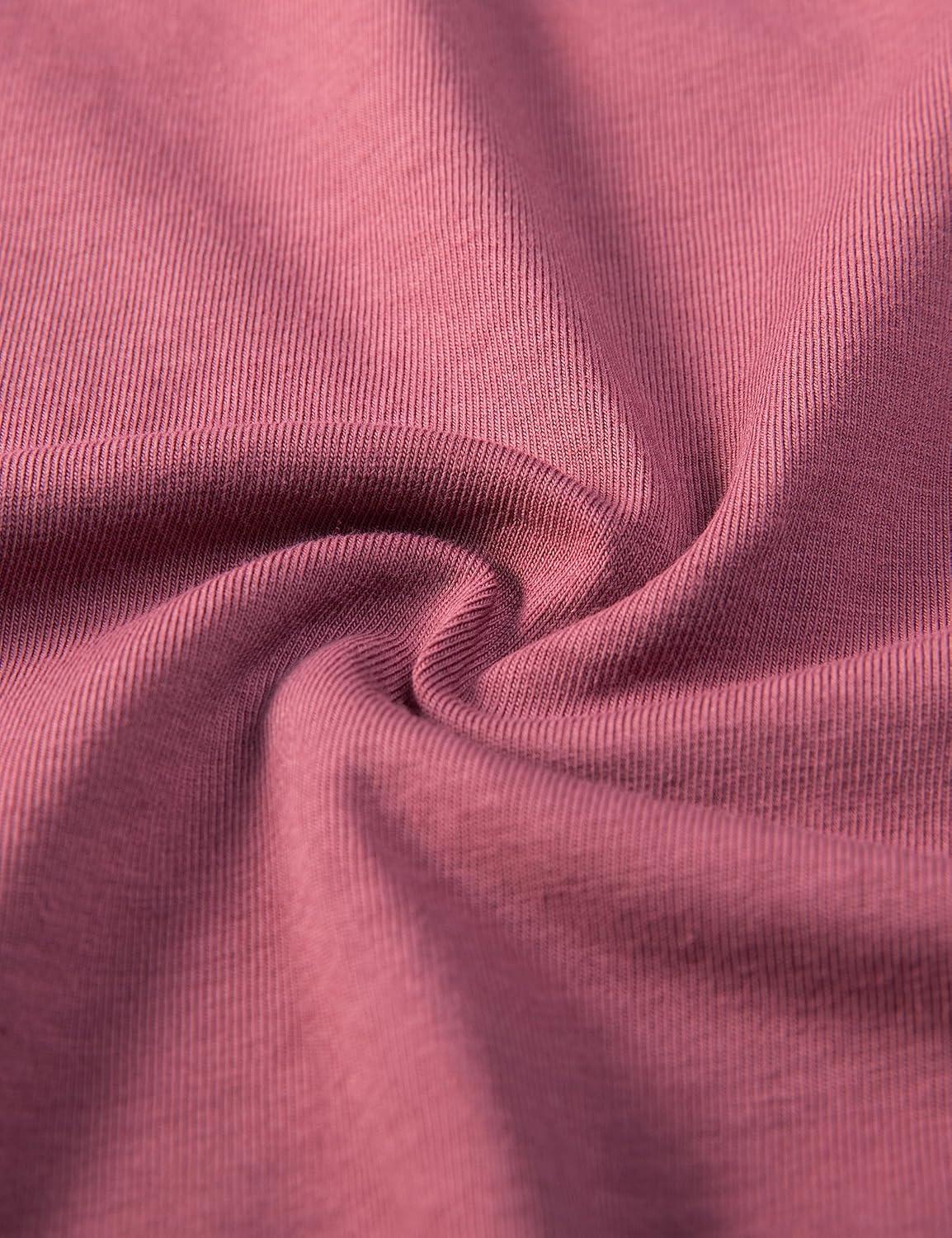 imageCRZ YOGA Pima Cotton Loose Crop TShirts for Women Workout Yoga Casual Athletic Running Short Sleeve Shirts Crewneck TopsMisty Merlot