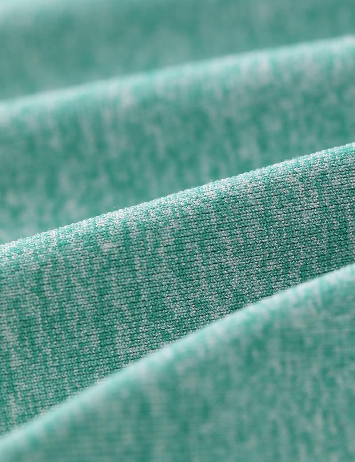 imageCRZ YOGA Seamless Workout Tops for Women Waist Running Gym Athletic Yoga Short Sleeve Shirts Breathable Basic CrewneckCascadia Green Heather