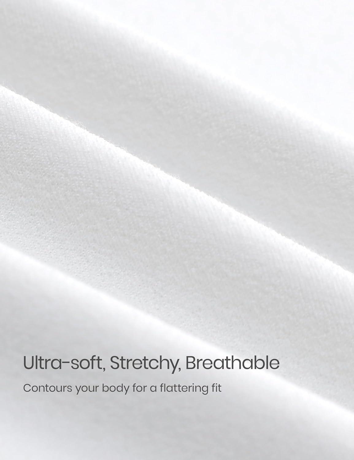 imageCRZ YOGA Softembrace Maternity Crewneck Short Sleeve Shirts Soft Casual Pregnancy Tops Going Out Basic TShirts for WomenWhite