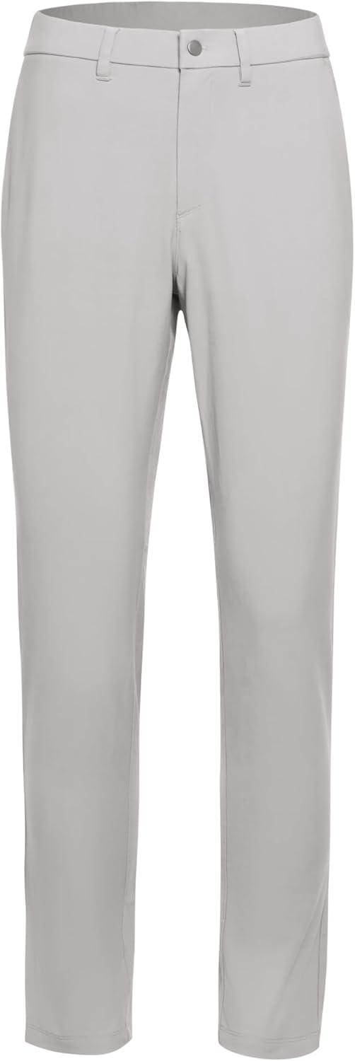 imageCRZ YOGA Stretch Cotton Chino Pants for Men 32quot Breathable Work Casual Athletic Fit Twill Trousers with PocketsGull Gray