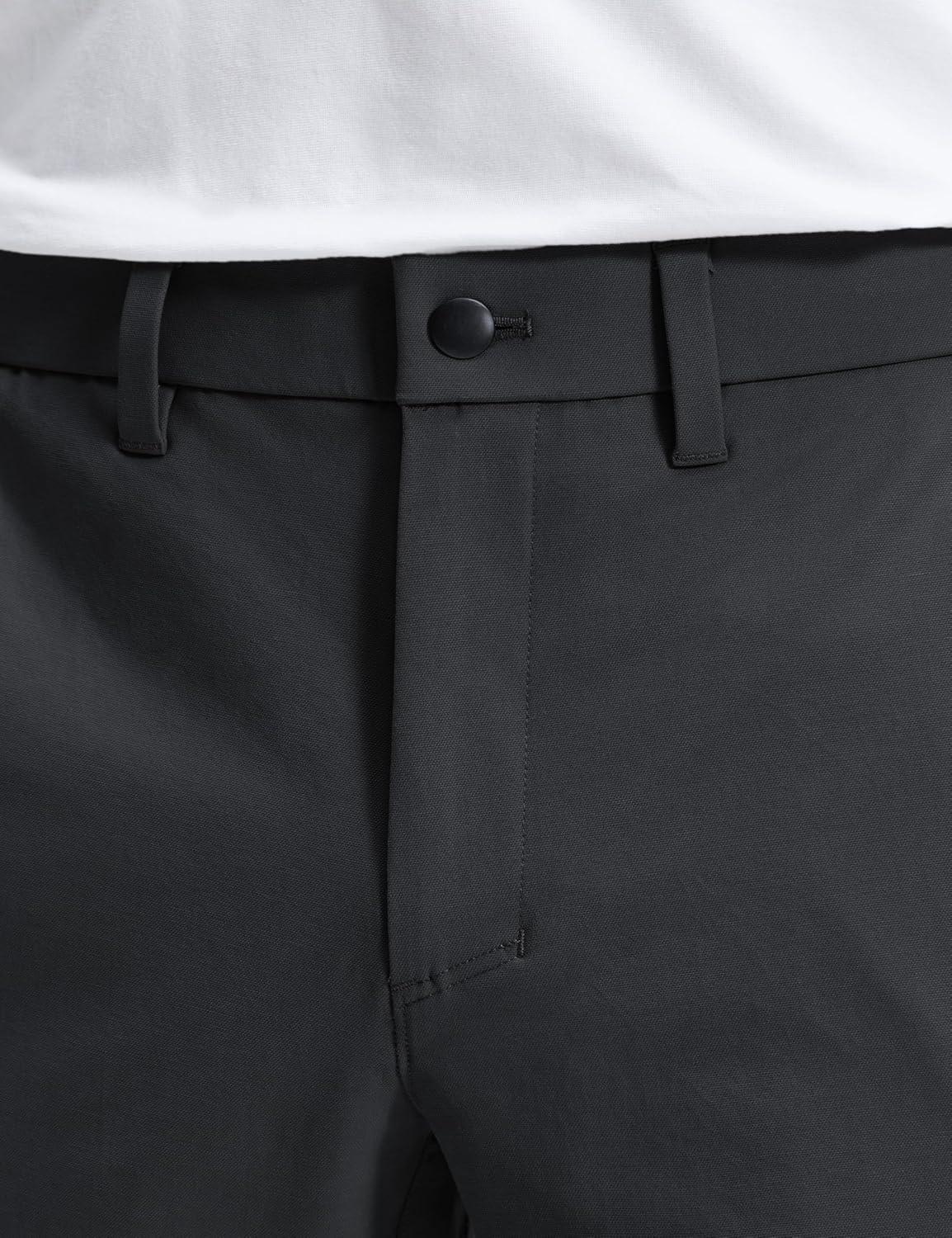 imageCRZ YOGA Stretch Cotton Chino Pants for Men 32quot Breathable Work Casual Athletic Fit Twill Trousers with PocketsInk Gray