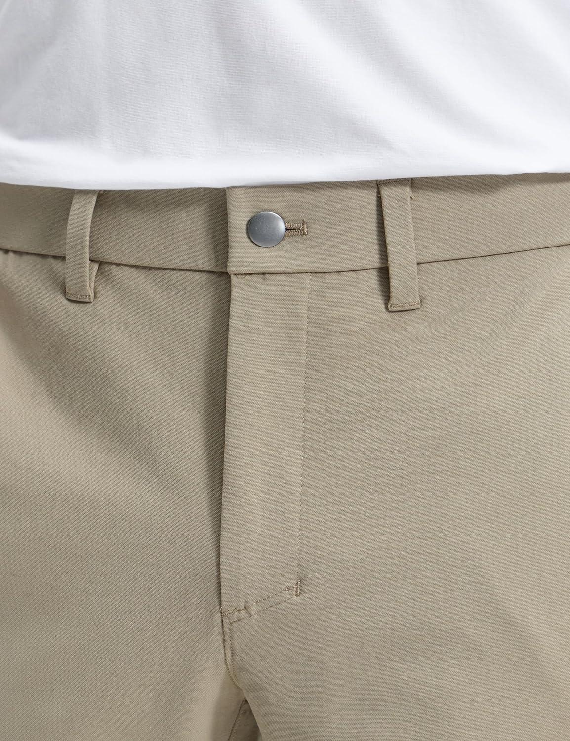 imageCRZ YOGA Stretch Cotton Chino Pants for Men 32quot Breathable Work Casual Athletic Fit Twill Trousers with PocketsOak