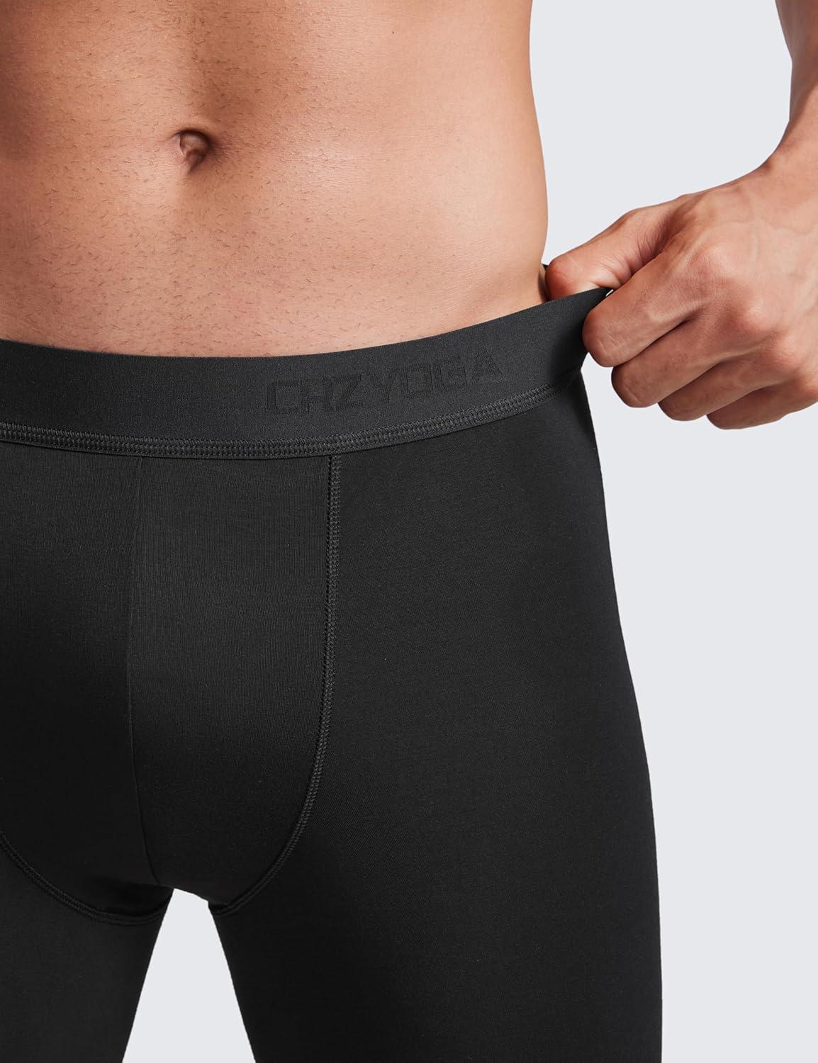 imageCRZ YOGA UltraSoft Modal Casual Boxer Briefs for Men 5quot Lounge Underwear Double Lined Moisture Wicking Breathable 3 PackBlack 3pack