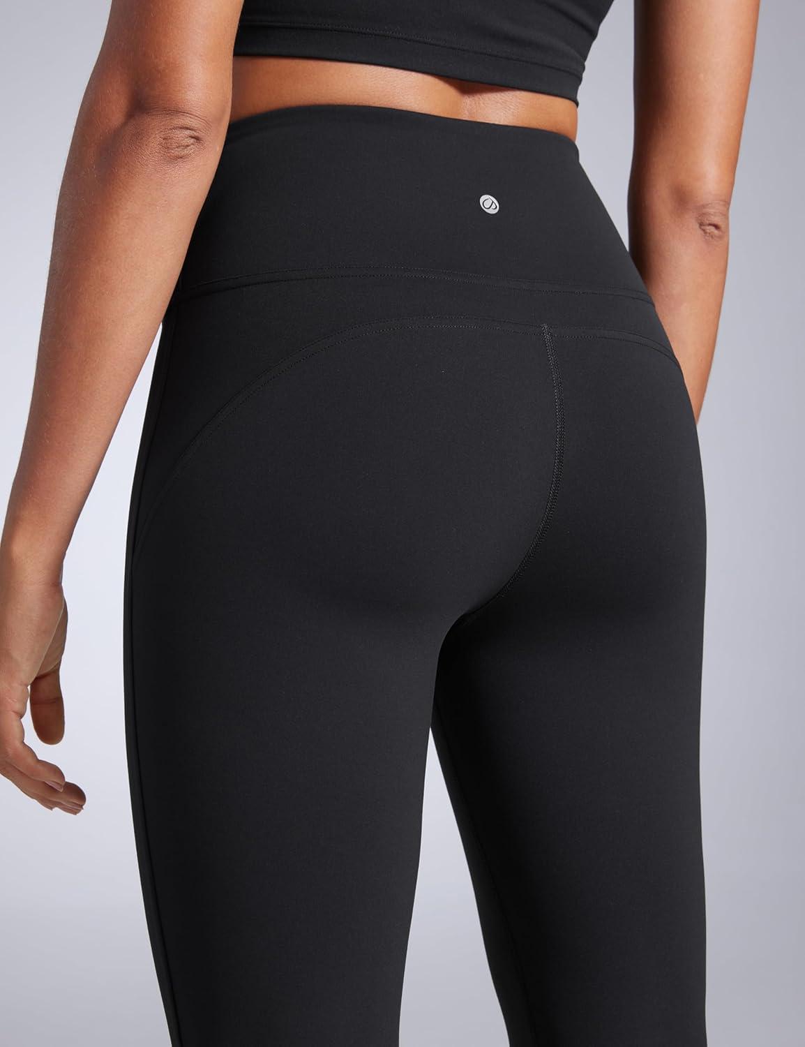 imageCRZ YOGA Women Butterbreeze High Waist Flare Pants 32 Casual Yoga Dress Bootcut Wide LegBlack