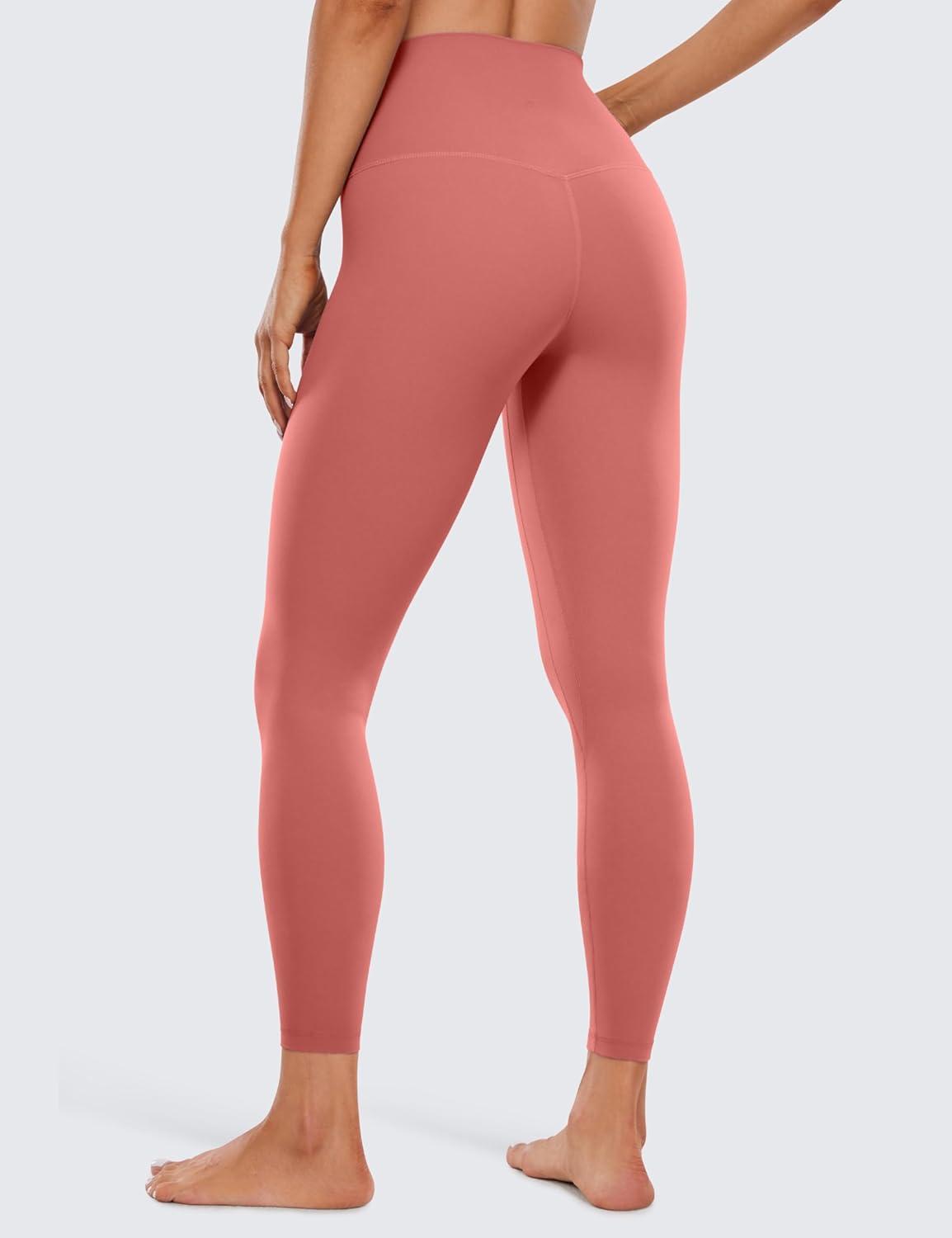 imageCRZ YOGA Womens Butterluxe High Waisted Yoga Leggings 25quot Double Seamed Buttery Soft Comfy Athletic Gym Workout PantsBriar Rose