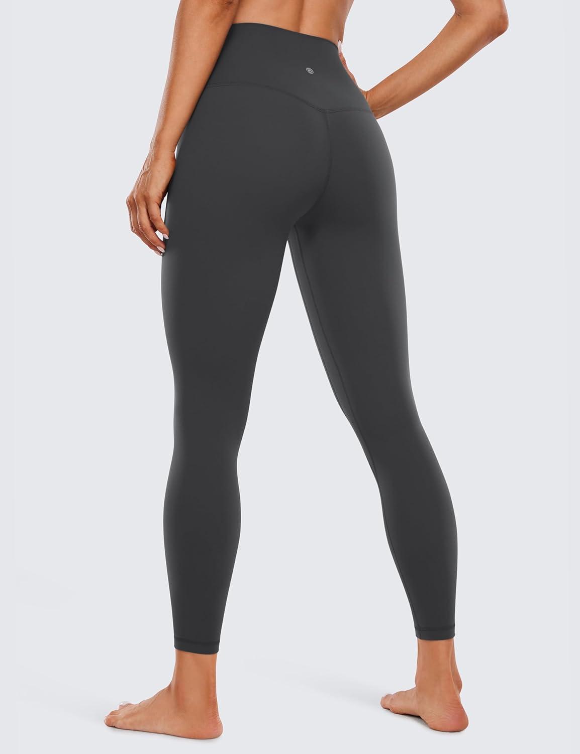imageCRZ YOGA Womens Butterluxe High Waisted Yoga Leggings 25quot Double Seamed Buttery Soft Comfy Athletic Gym Workout PantsMysterious Grey