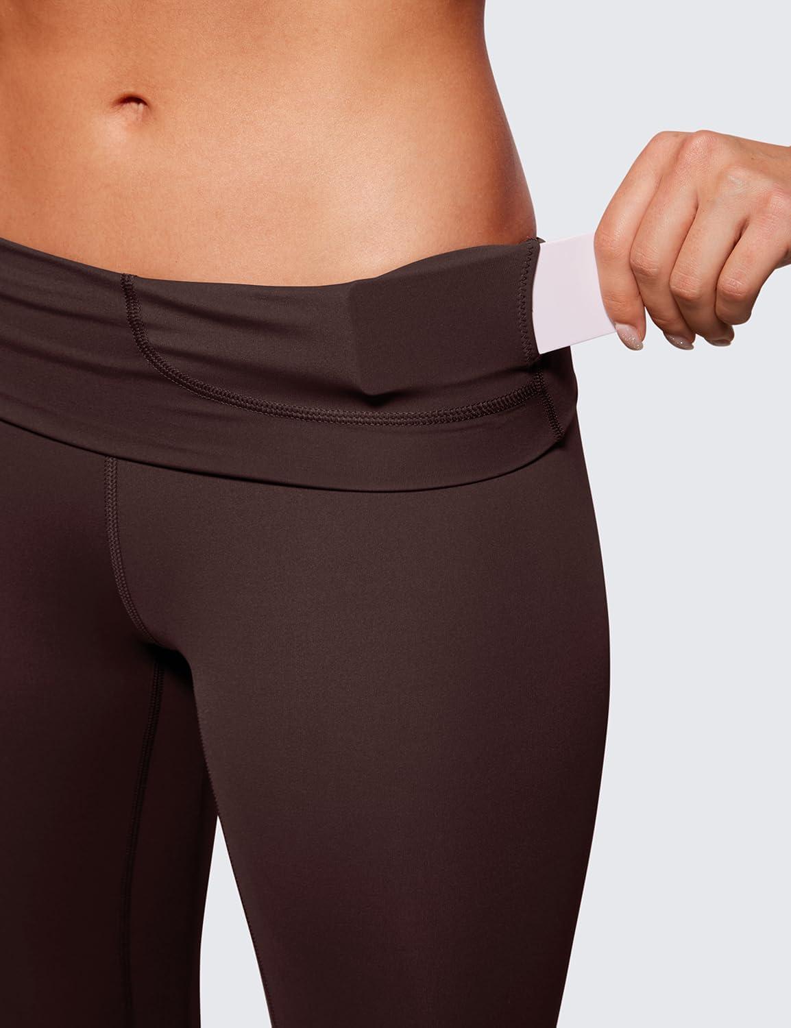 imageCRZ YOGA Womens Naked Feeling I Workout Leggings 28 Inches High Waisted FullLength Yoga PantsHot Fudge Brown