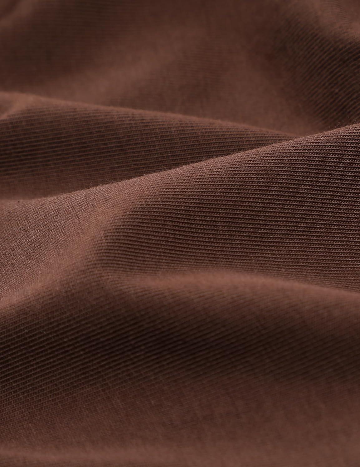 imageCRZ YOGA Womens Pima Cotton V Neck TShirt Short Sleeve Casual Workout Shirts Soft Summer Basic Tee TopsCoffee Brown