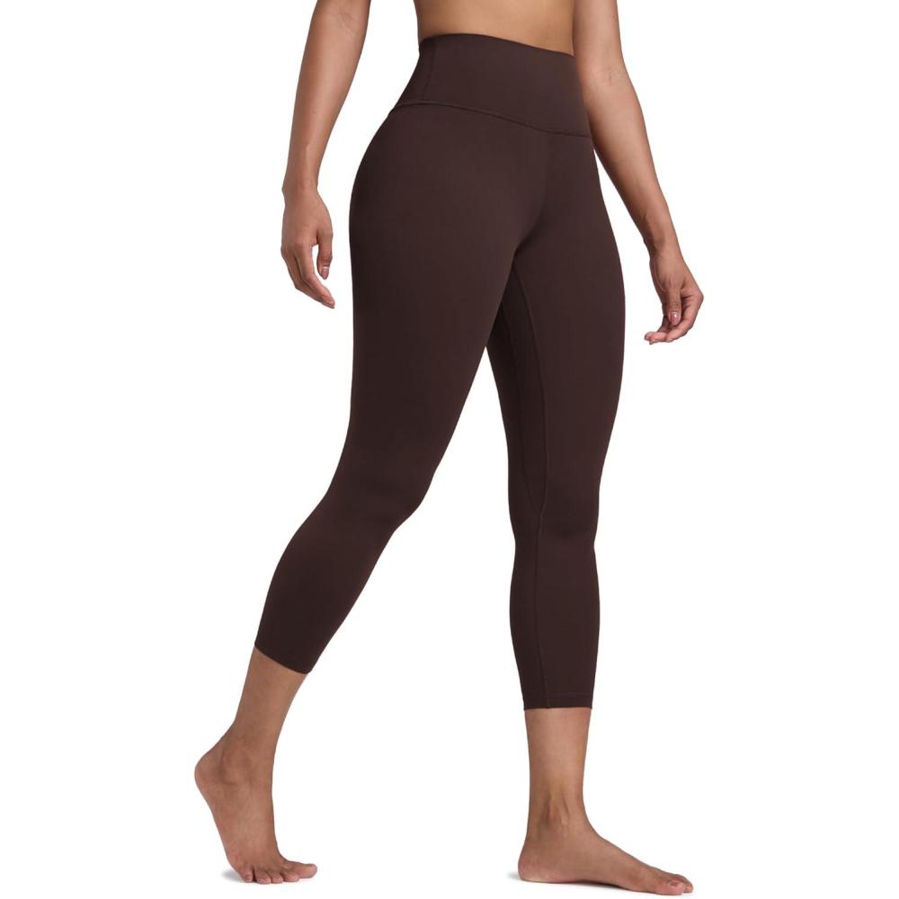 imageCRZ YOGA Butterlift Capris Workout Leggings 23quot High Waisted Workout Pilates Crop Gym Athletic Womens Yoga PantsHot Fudge Brown