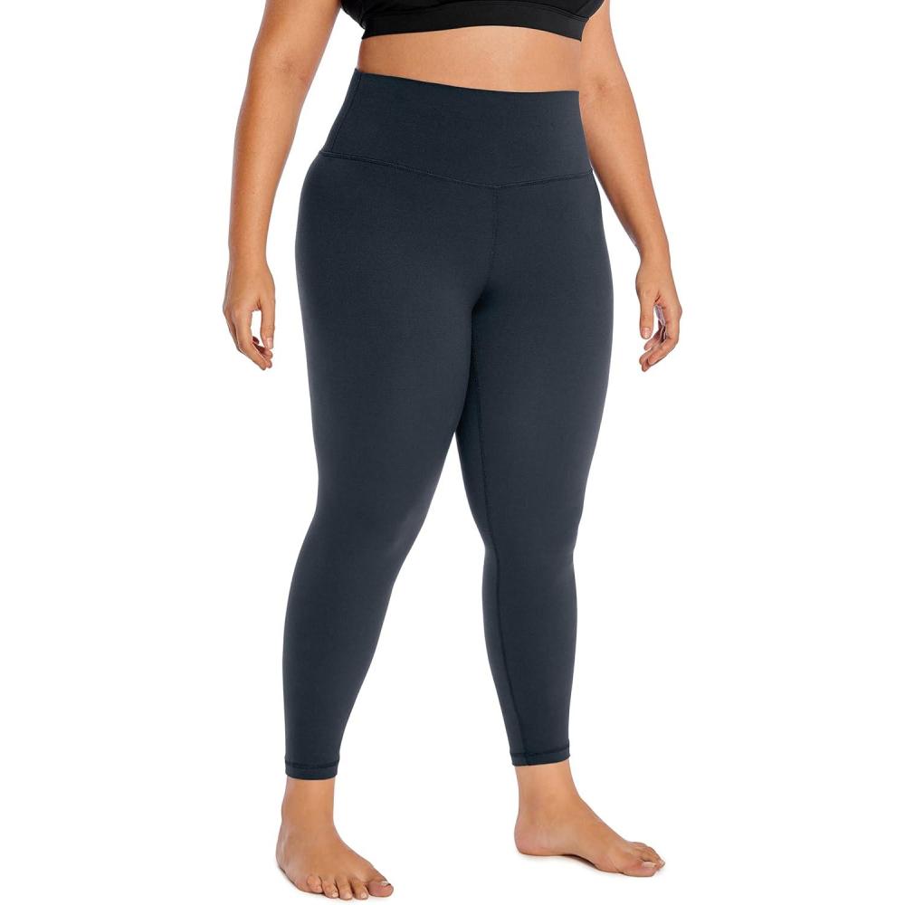 imageCRZ YOGA Butterluxe Plus Size Leggings 25quot High Waisted Buttery Soft Spandex Workout Casual Pants for Women 3X 4XTrue Navy