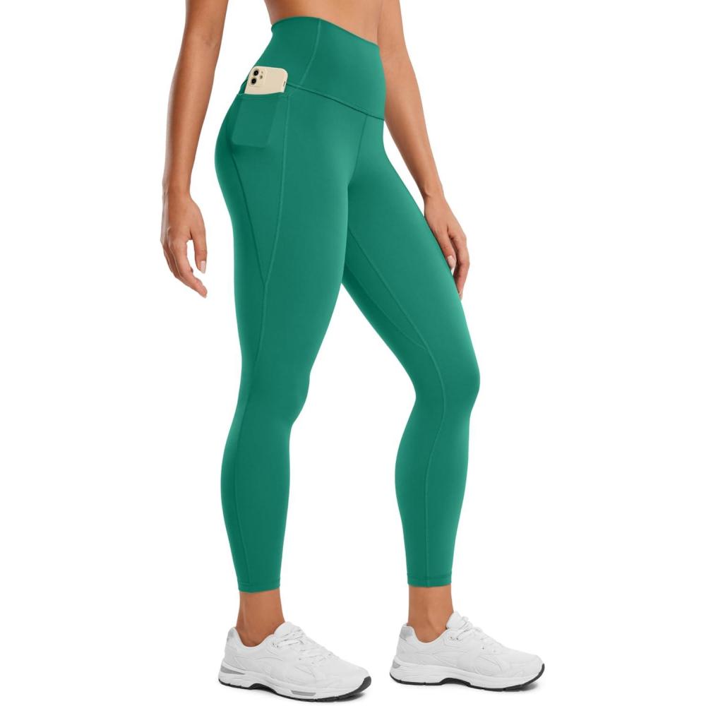imageCRZ YOGA Butterluxe Workout Leggings Pockets 25 High Waisted Gym Womens Yoga Pants Buttery SoftCascadia Green