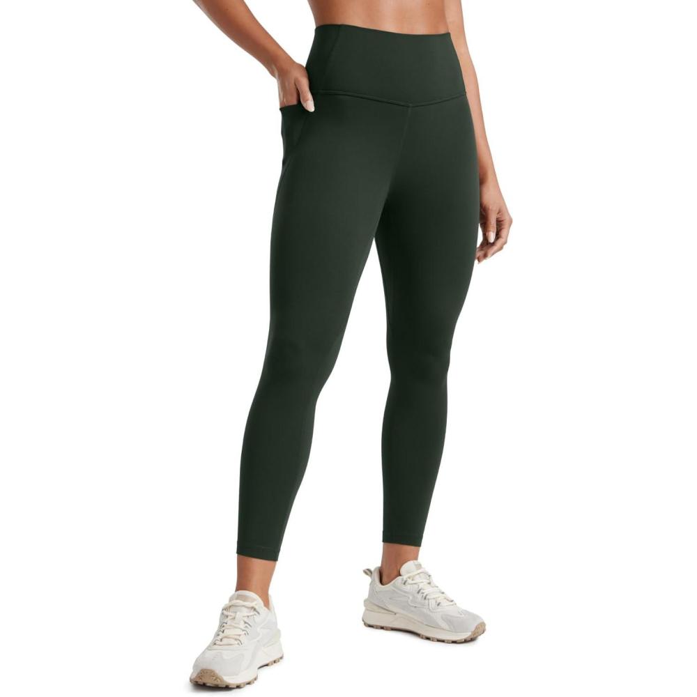 imageCRZ YOGA Butterluxe Workout Leggings Pockets 25 High Waisted Gym Womens Yoga Pants Buttery SoftLegend Green