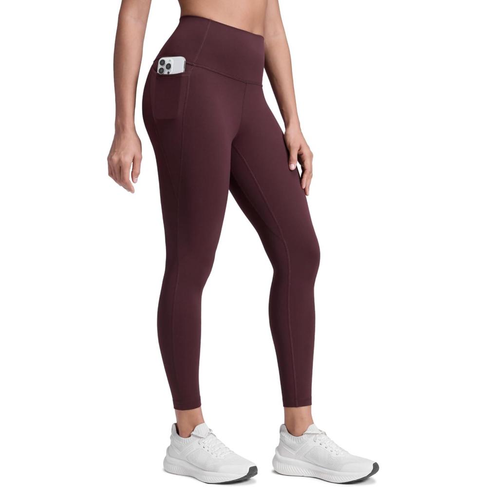 imageCRZ YOGA Butterluxe Workout Leggings Pockets 25 High Waisted Gym Womens Yoga Pants Buttery SoftRipe Plum