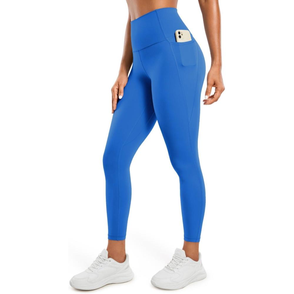 imageCRZ YOGA Butterluxe Workout Leggings Pockets 25 High Waisted Gym Womens Yoga Pants Buttery SoftSparkle Blue