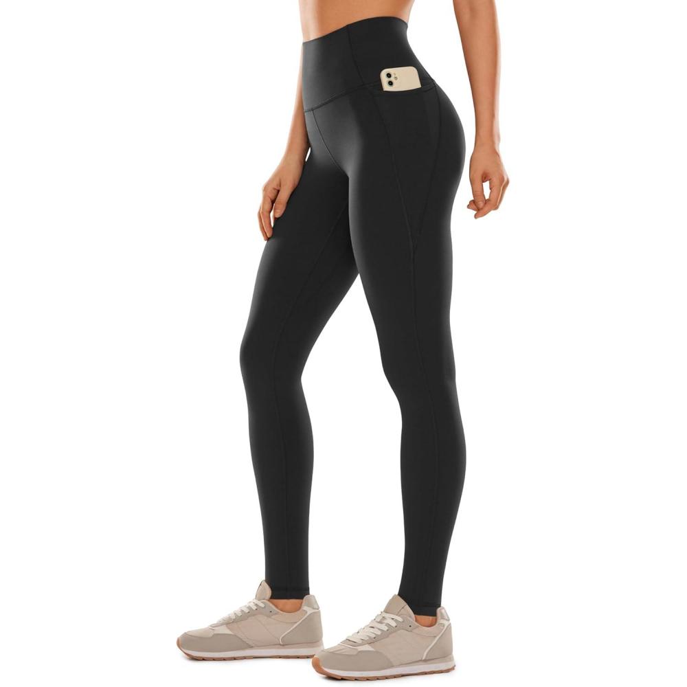 imageCRZ YOGA Butterluxe Workout Leggings Pockets 31quot High Waisted Athletic Gym Womens Yoga Pants for Tall WomenBlack