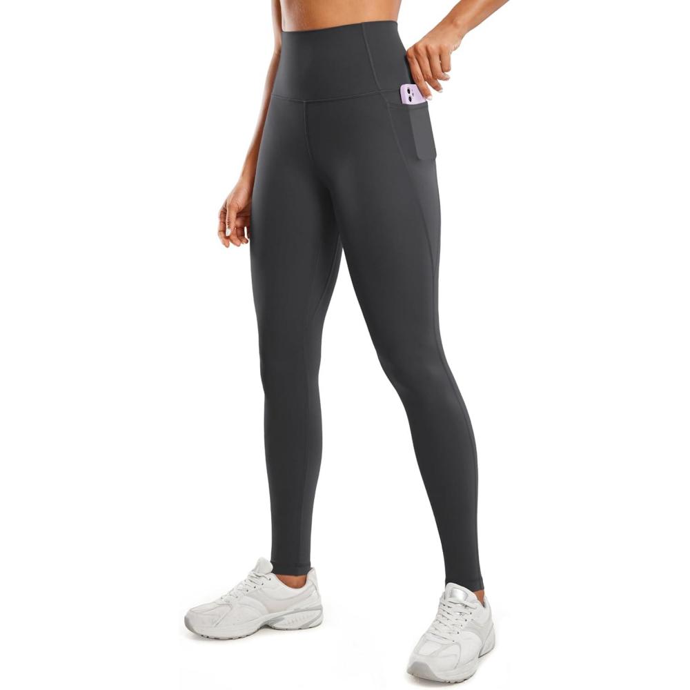imageCRZ YOGA Butterluxe Workout Leggings Pockets 31quot  High Waisted Athletic Gym Womens Yoga Pants for Tall WomenMysterious Grey