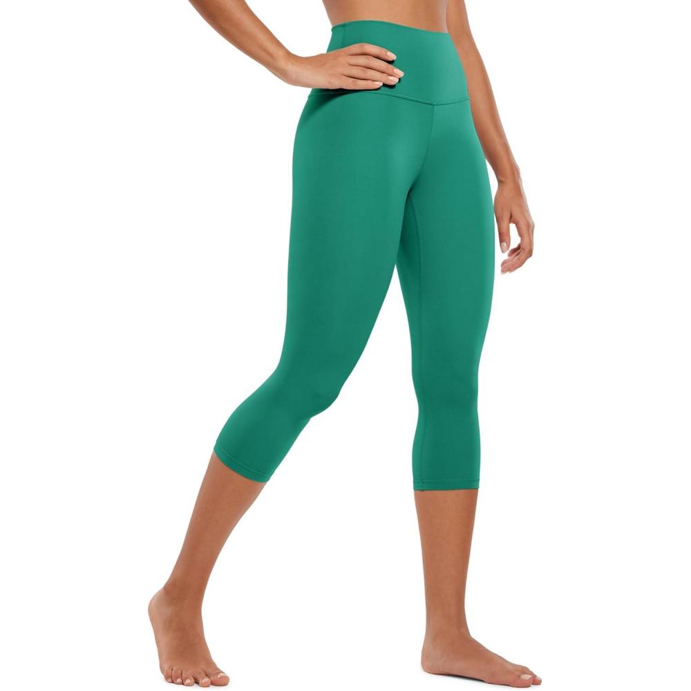 imageCRZ YOGA Butterluxe Yoga Capris Leggings 19 High Waisted Workout Buttery Soft Athletic Lounge Womens Crop PantsCascadia Green