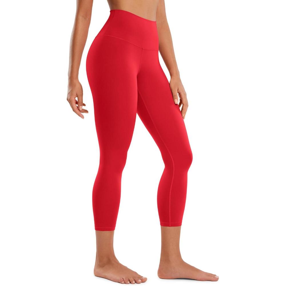 imageCRZ YOGA Butterluxe Yoga Capris Leggings 23 High Waisted Buttery Soft Workout Womens Lounge PantsAurora Red