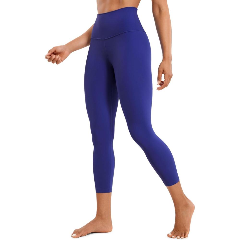 imageCRZ YOGA Butterluxe Yoga Capris Leggings 23 High Waisted Buttery Soft Workout Womens Lounge PantsLarkspur Blue