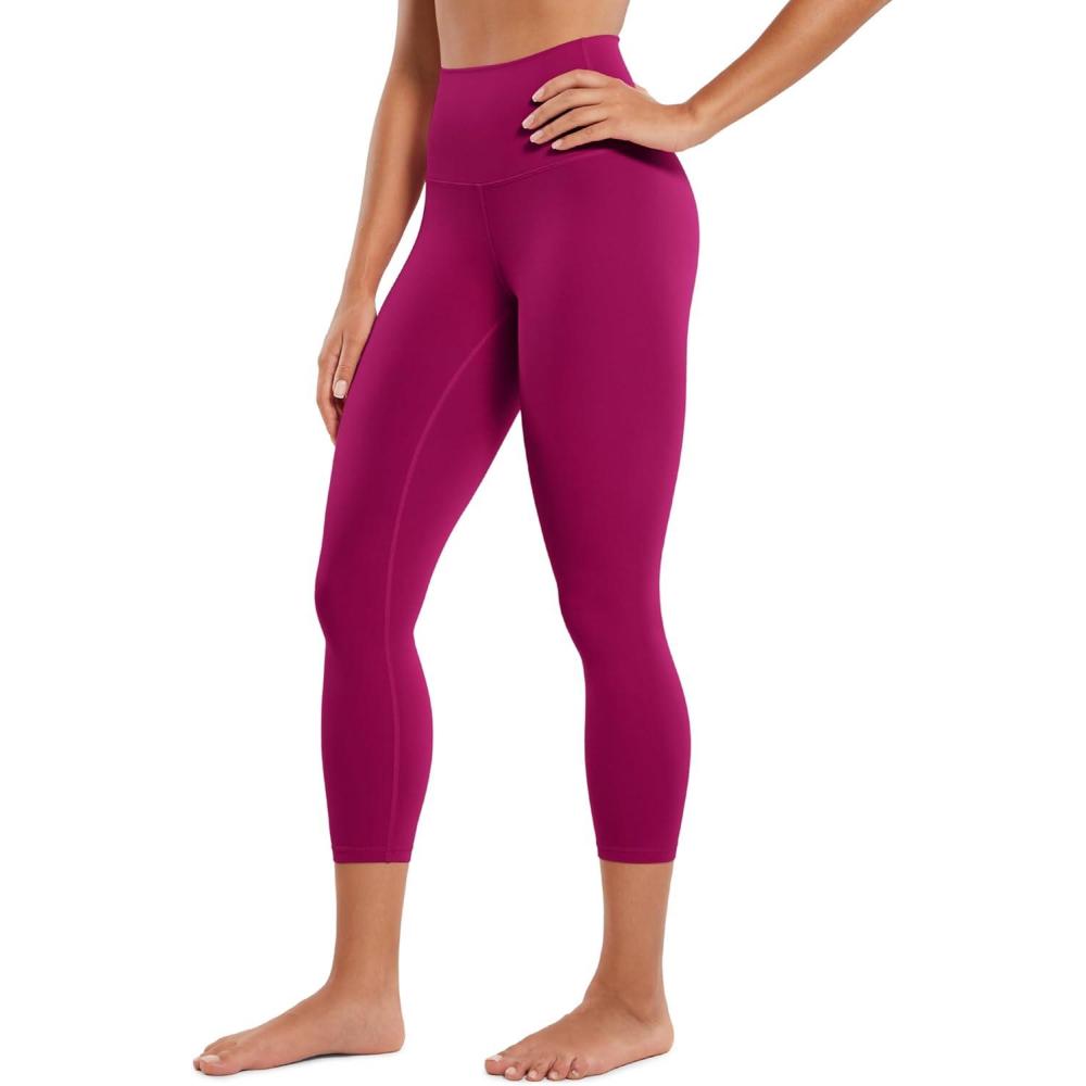 imageCRZ YOGA Butterluxe Yoga Capris Leggings 23 High Waisted Buttery Soft Workout Womens Lounge PantsMagenta Purple