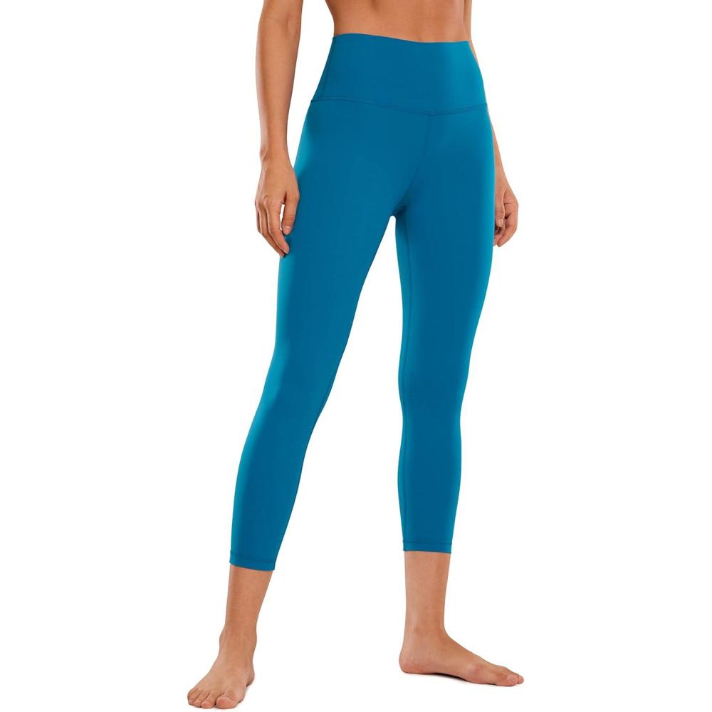 imageCRZ YOGA Butterluxe Yoga Capris Leggings 23 High Waisted Buttery Soft Workout Womens Lounge PantsSupersonic Blue