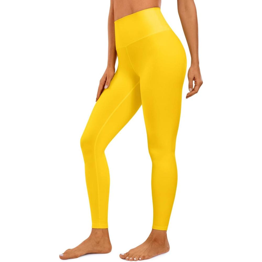imageCRZ YOGA Butterluxe Yoga Leggings 28 High Waisted Womens Workout Lounge Pants Buttery SoftHigh Visibility Yellow