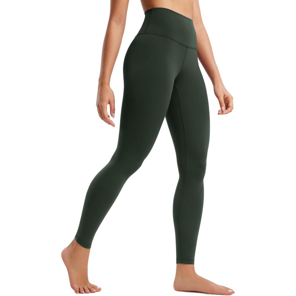imageCRZ YOGA Butterluxe Yoga Leggings 28 High Waisted Womens Workout Lounge Pants Buttery SoftLegend Green