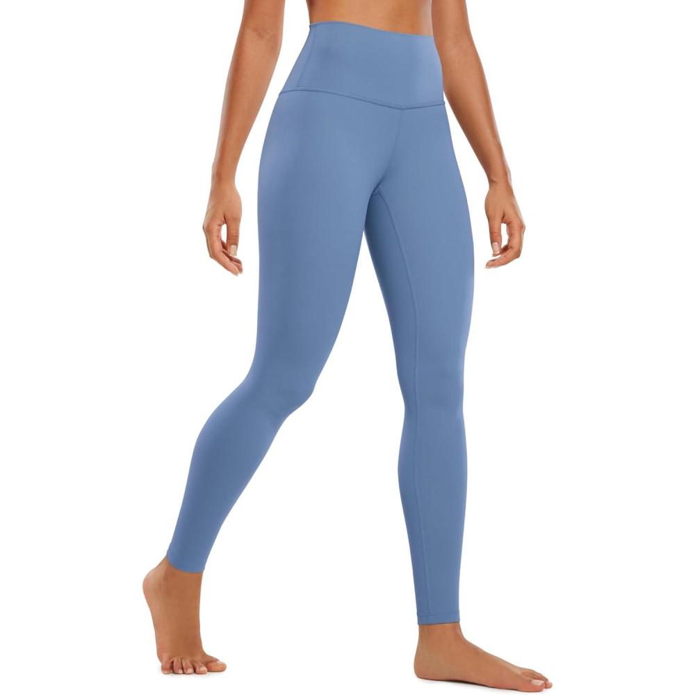 imageCRZ YOGA Butterluxe Yoga Leggings 28 High Waisted Womens Workout Lounge Pants Buttery SoftOasis Blue