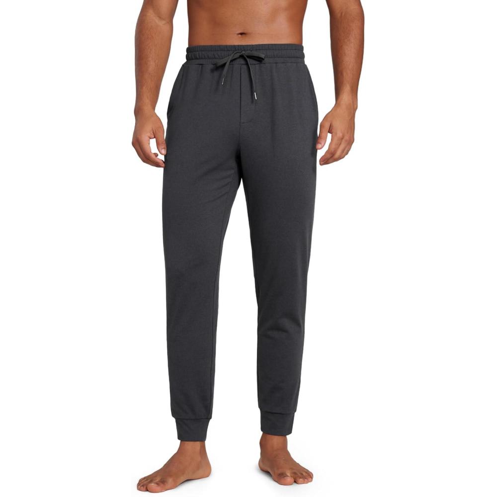 imageCRZ YOGA Cloud Jersey Lightweight Yoga Joggers for Men 29quot Breathable Casual Lounge Workout Soft Sweatpants with PocketsInk Gray