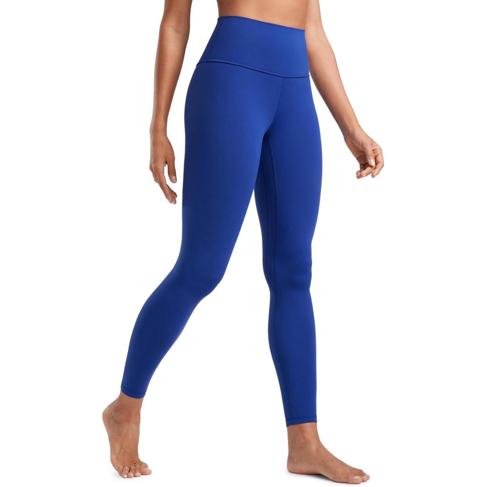 imageCRZ YOGA Womens Butterluxe High Waisted Yoga Leggings 25quot Double Seamed Buttery Soft Comfy Athletic Gym Workout PantsWaves Blue