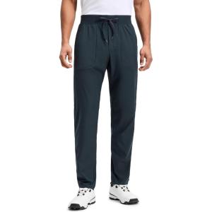 CRZ YOGA All Day Comfy Pull-On Golf Pants for Men 31″ – Quick Dry Lightweight Work Casual Pants with Pockets(True Navy)