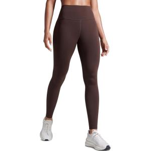 CRZ YOGA Butterbreeze Workout Leggings 28” – High Waisted Athletic Gym Running Womens Yoga Pants Tummy Control(Hot Fudge Brown)